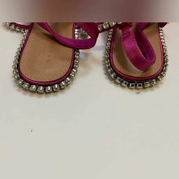 ASOS design Lizzie embellished slingback ballet flats in pink satin 9 - Picture 10 of 10